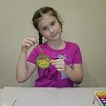 Дарья Кольцова, 9 лет. Ёлочная игрушка - магнит поделка прошлого года