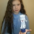Дарья Кольцова, 9 лет. Дед Мороз из картона