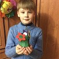 Алексей Коровин, 9 лет. Ромашки для мамы