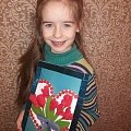 Лиза (6 лет). "Букетик из тюльпанов" для любимого воспитателя 