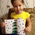 Маша Панюгина, 6 лет. Открытка "Петушок"