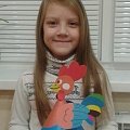 Анастасия Осянина, 6 лет. Новогодний петушок